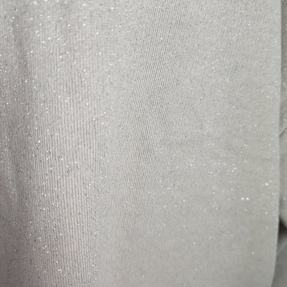 Gap Sparkly Cream Crew Neck Sweater Size Large - Picture 8 of 10